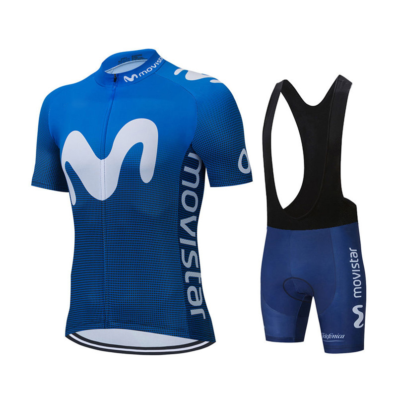 Mountain Biking Apparel - Yeni Yaz Movistar Takımı Bisiklet Forması