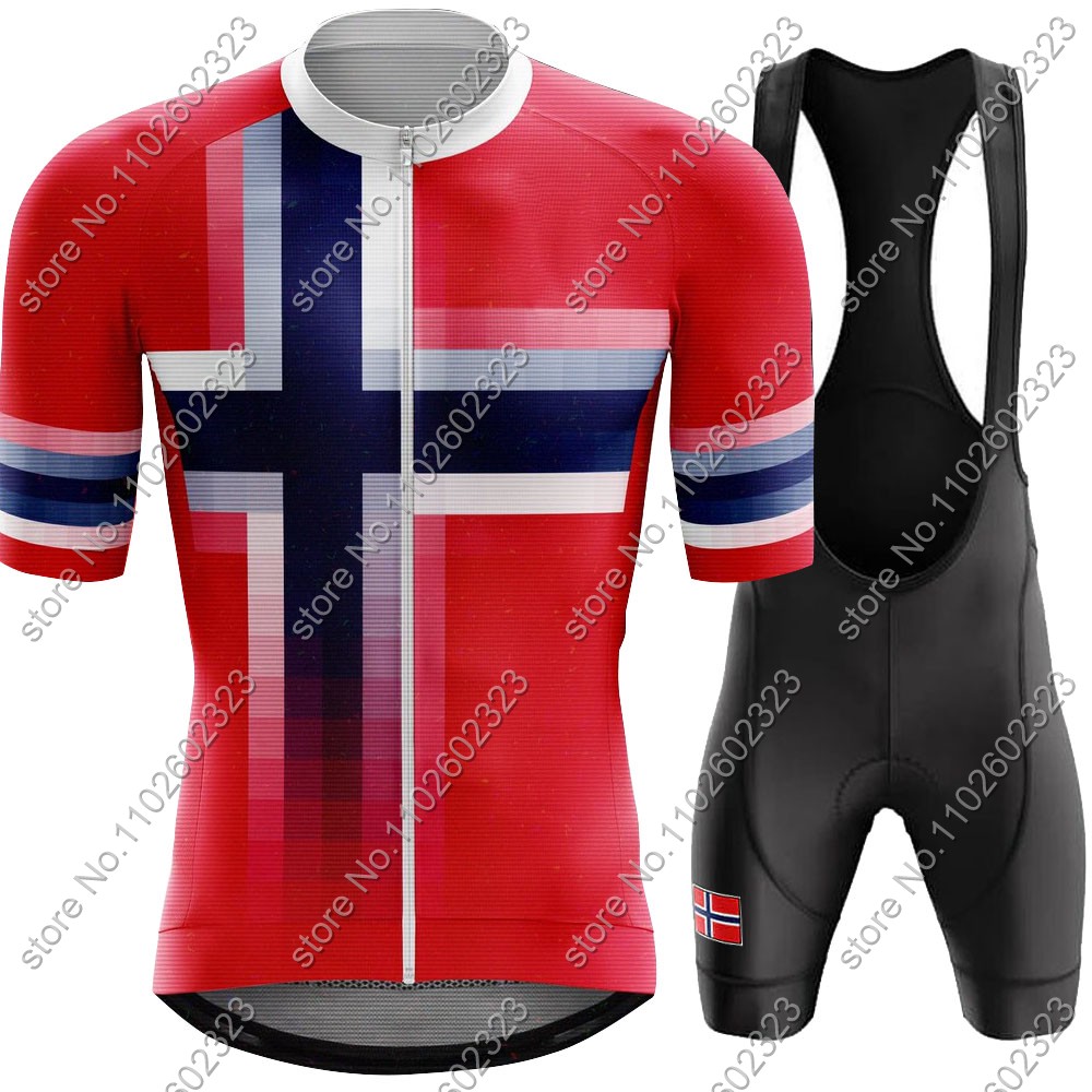 Mountain Biking Apparel - 2024 norveç bisiklet forması milli takım